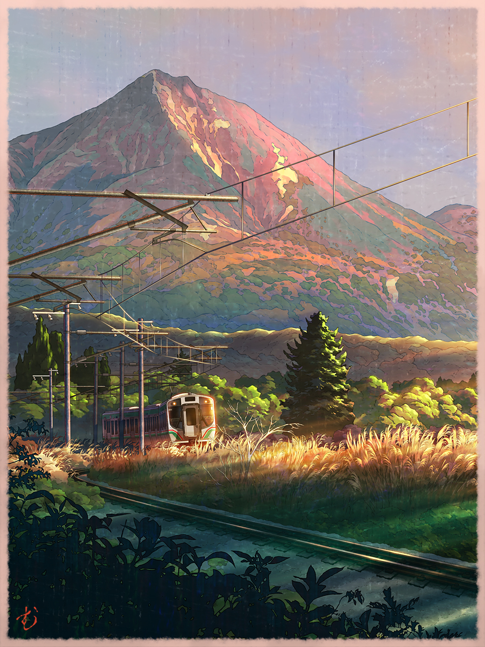 commentary_request, grass, highres, mountain, mugumo_24k, no_humans, original, outdoors