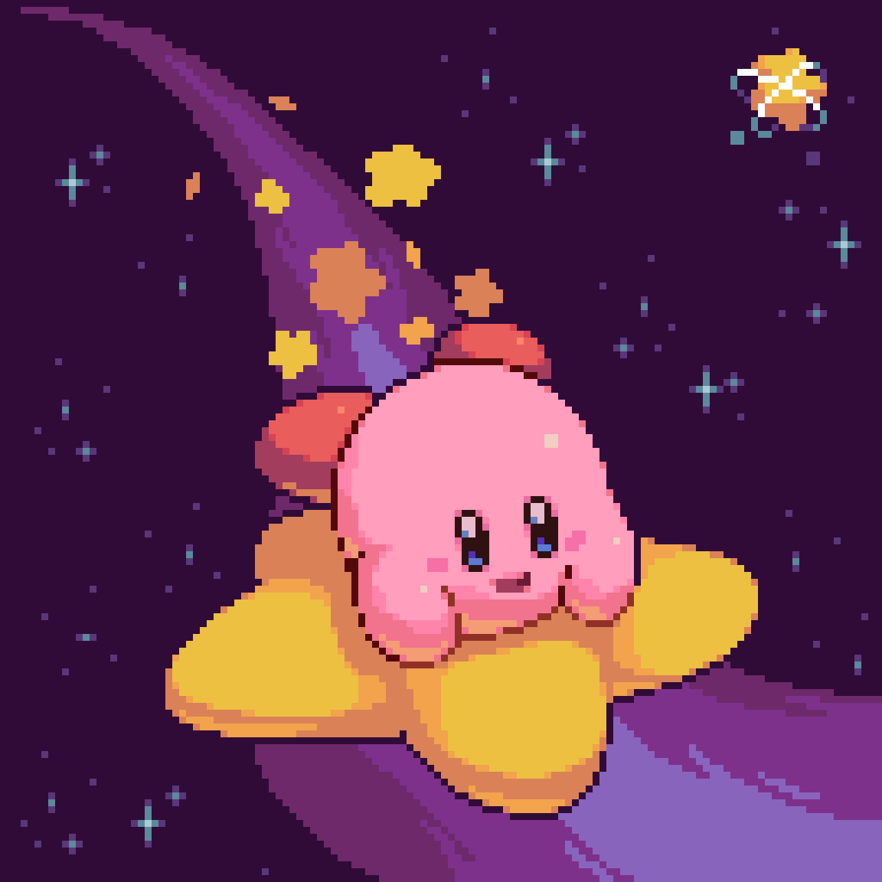 :d, blue_eyes, blush, blush_stickers, commentary, english_commentary, highres, kirby