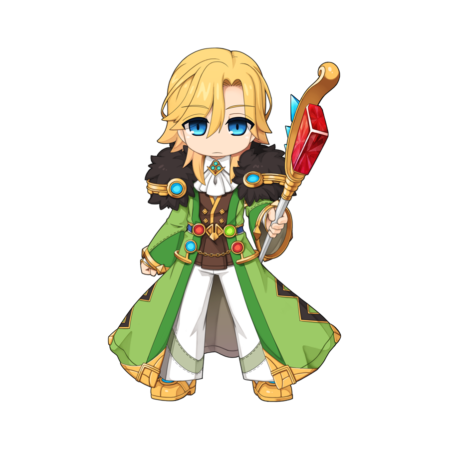 1boy, ascot, belt, blonde_hair, blue_belt, blue_brooch, blue_eyes, blue_gemstone