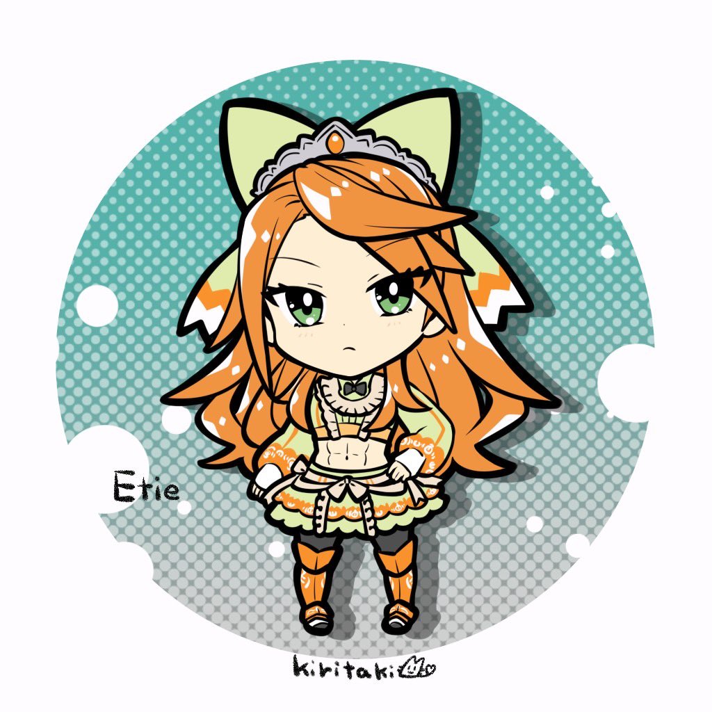 1girl, abs, bow, closed_mouth, crop_top, etie_(fire_emblem), fire_emblem, fire_emblem_engage