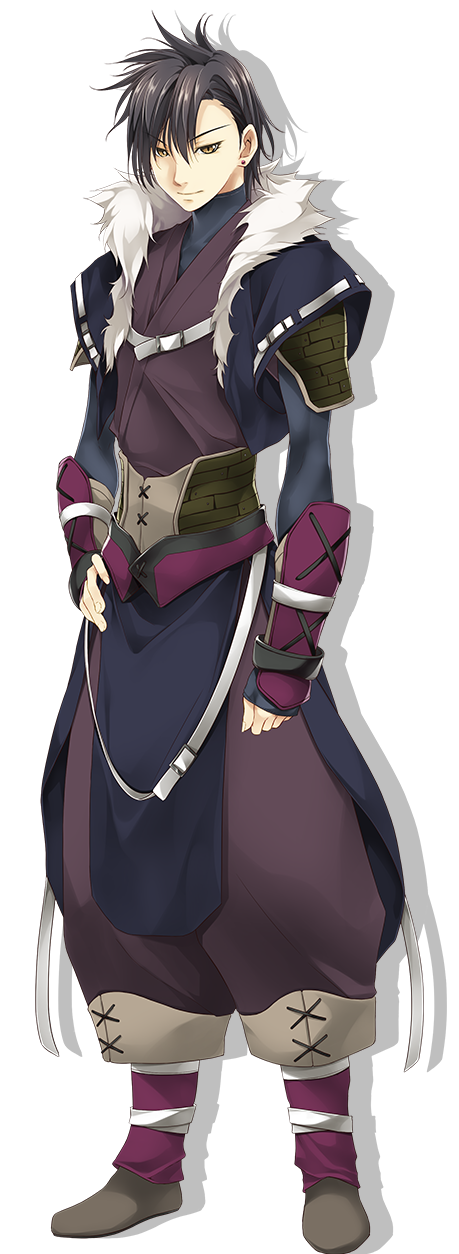 1boy, armor, atelier-moo, belt, black_hair, closed_mouth, curtained_hair, dougi