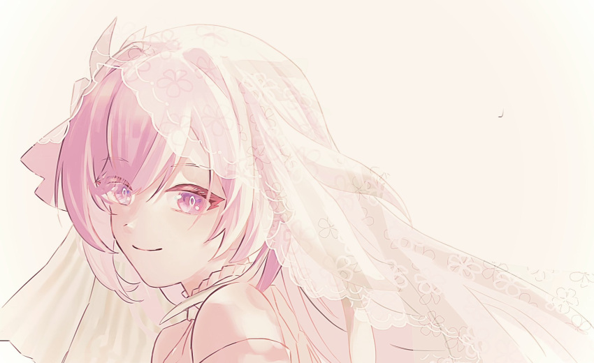 1girl, brown_background, closed_mouth, duoyun_de_tiankong, elysia_(herrscher_of_human:ego)_(honkai_impact), elysia_(honkai_impact), highres, honkai_(series)