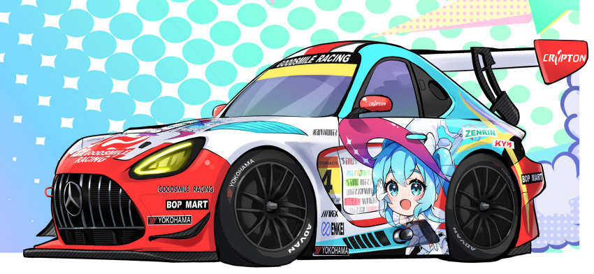 car, crypton_future_media, enkei, goodsmile_racing, hatsune_miku, highres, itasha, logo