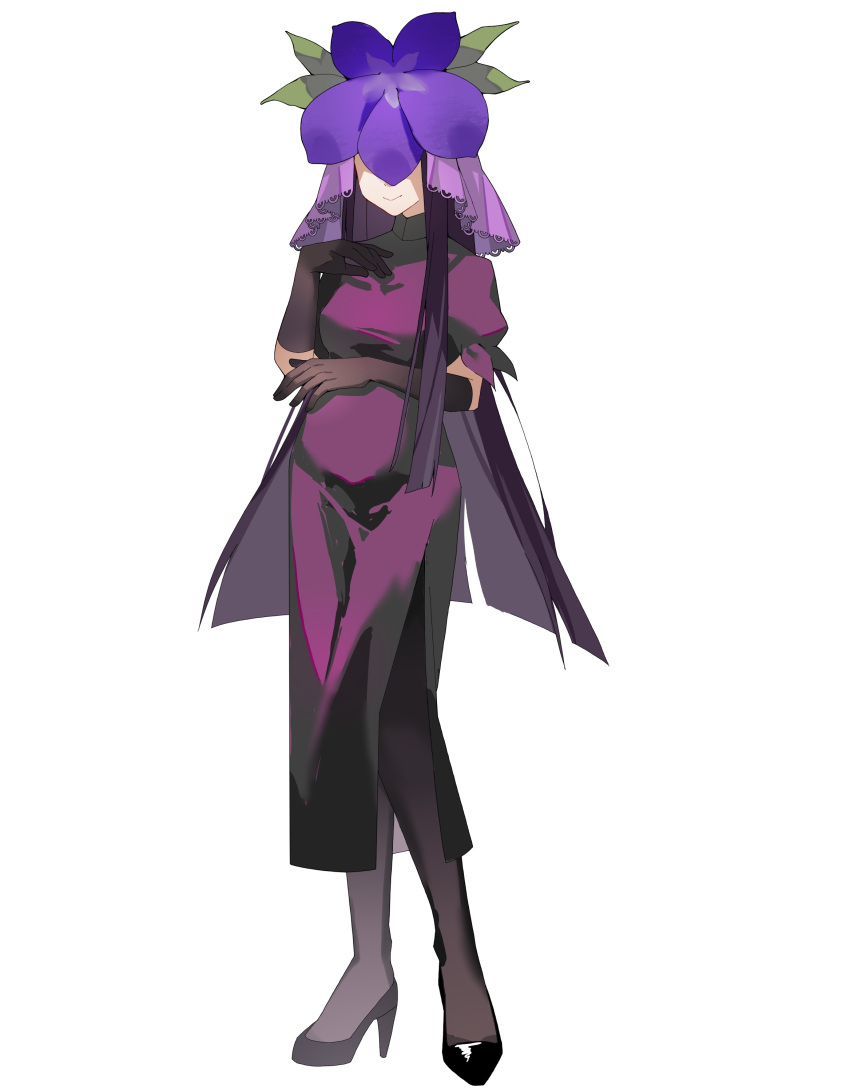 1girl, absurdres, black_footwear, black_gloves, black_pantyhose, breasts, chinese_commentary, closed_mouth