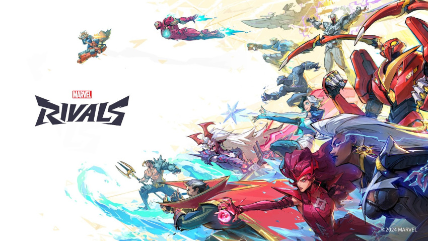 5girls, 6+boys, arc_reactor, armor, black_panther_(marvel), cape, casting_spell, cryokinesis, dark-skinned_female, dark-skinned_male, dark_skin, darkchylde, demon_girl, demon_horns, doctor_strange, gun, highres, holding, holding_gun, holding_sword, holding_trident, holding_weapon, horns, iron_man, iron_man_(series), long_hair, luna_snow, magik_(x-men), magnetism, magneto, marvel, mecha, multicolored_armor, multiple_boys, multiple_girls, namor, official_art, peni_parker, power_armor, redhead, robot, rocket_raccoon, scarlet_witch, sp//dr, star_lord, storm_(x-men), superhero_costume, sword, weapon, white_hair, x-men