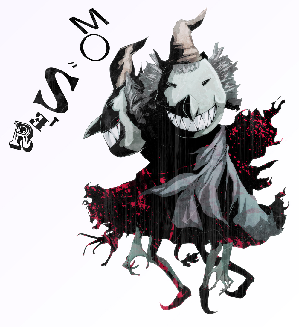 grin, hat, monster_(manga), pizaya, s_tanly, sharp_teeth, smile, the_monster_without_a_name