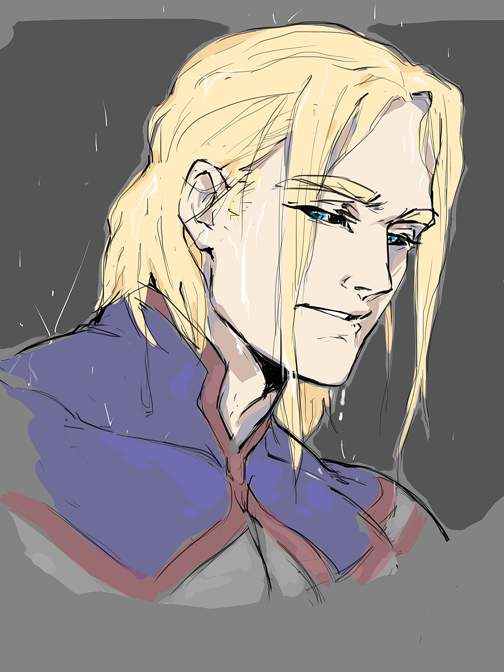 1boy, black_sclera, blonde_hair, blue_bodysuit, blue_eyes, bodysuit, boku_no_hero_academia, collarbone
