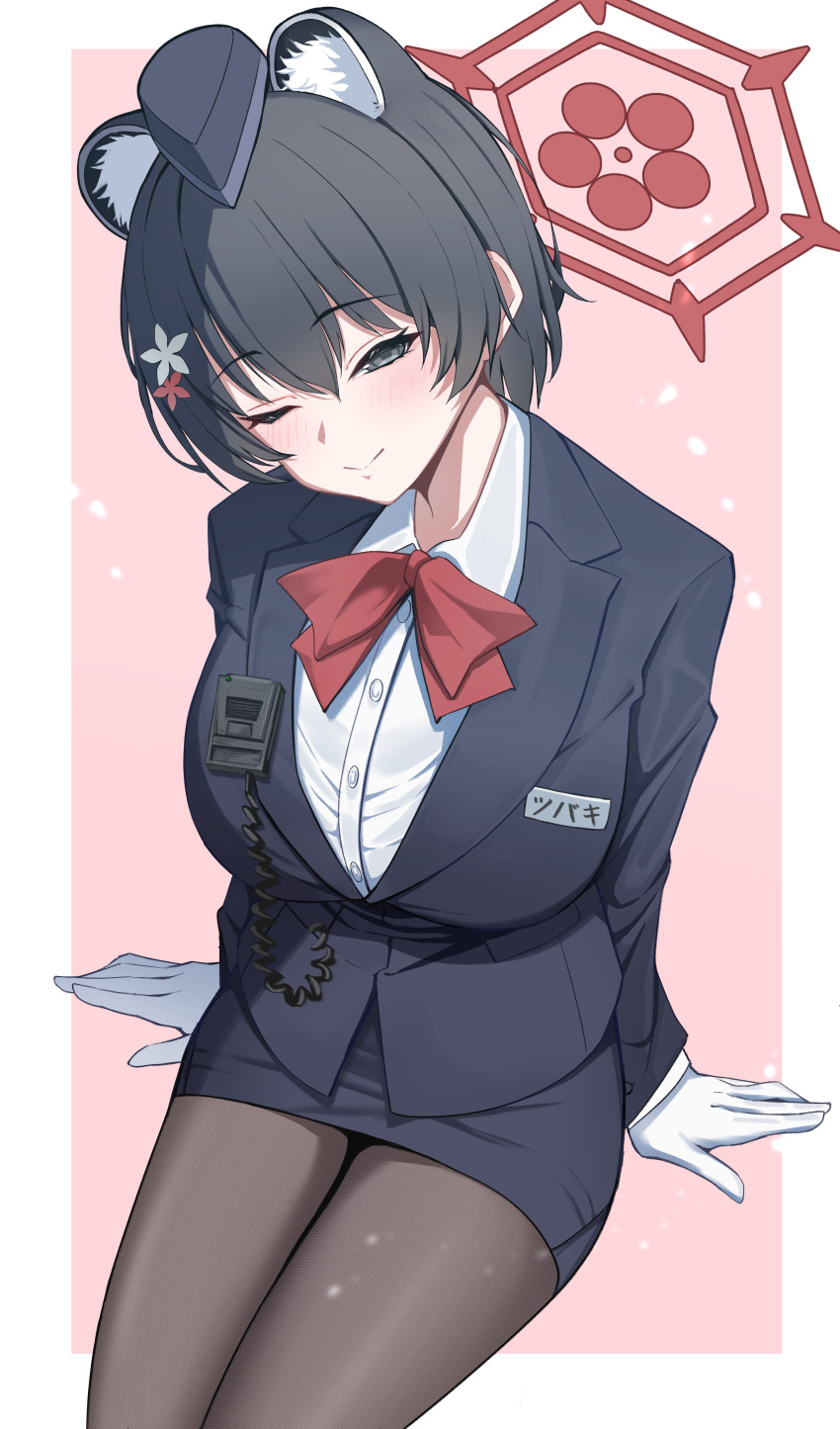 1girl, absurdres, blue_archive, highres, kuromiz, official_alternate_costume, solo, tsubaki_(blue_archive)