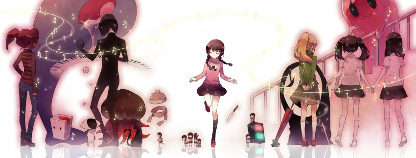 frog, highres, instrument, kamakurako, kasei-san, keyboard, keyboard_(instrument), knife