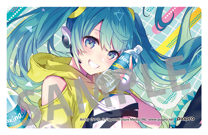 1girl, artist_name, blue_eyes, blue_hair, blush, bottle, clothing_cutout, company_name