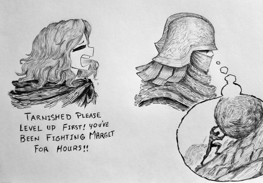 1girl, 1other, absurdres, armor, chronozbergh, closed_eyes, commentary, cropped_torso