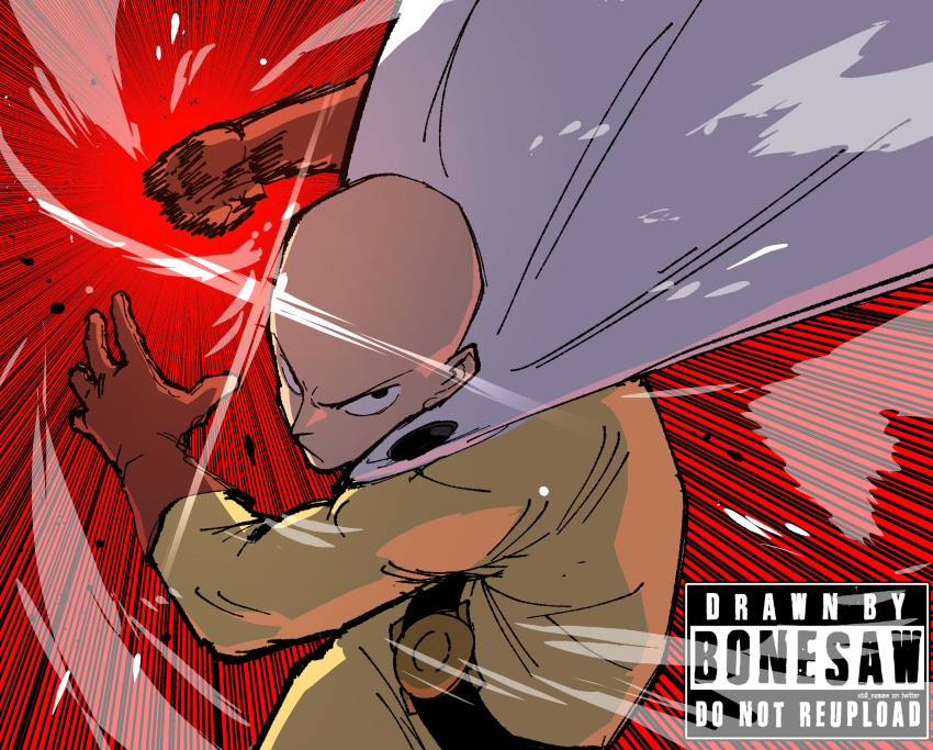 1boy, absurdres, artist_name, bald, belt, belt_buckle, black_eyes, bodysuit