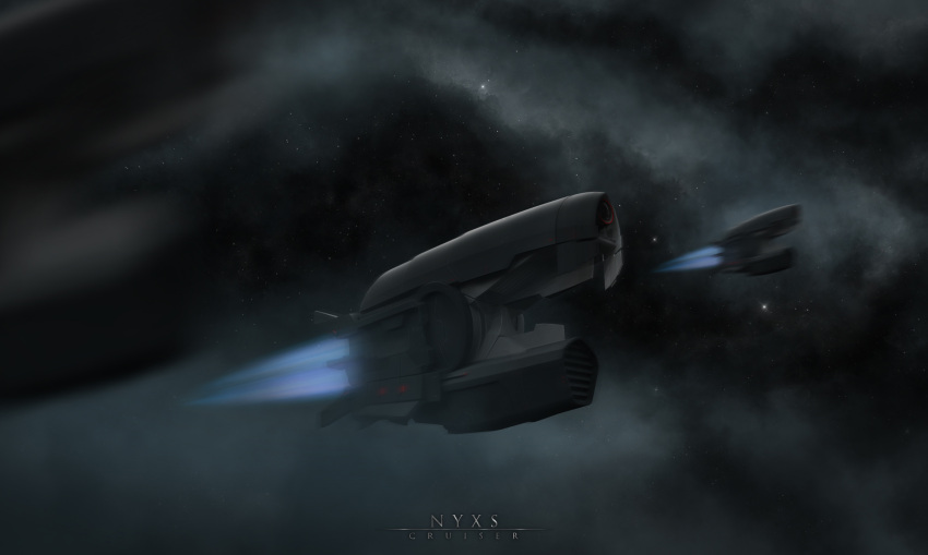 3d, advanced_ship_(eve_online), assault_ship_(eve_online), carrier, commentary, concept_art, cruiser_(eve_online), eve_online, fleet, flying, google_sketchup_(medium), grey_theme, highres, military_vehicle, motion_blur, nebula, no_humans, original, outdoors, photoshop_(medium), radvisual, realistic, science_fiction, sky, space, spacecraft, star_(sky), starry_background, starry_sky, tech_2_ship_(eve_online), vehicle_focus