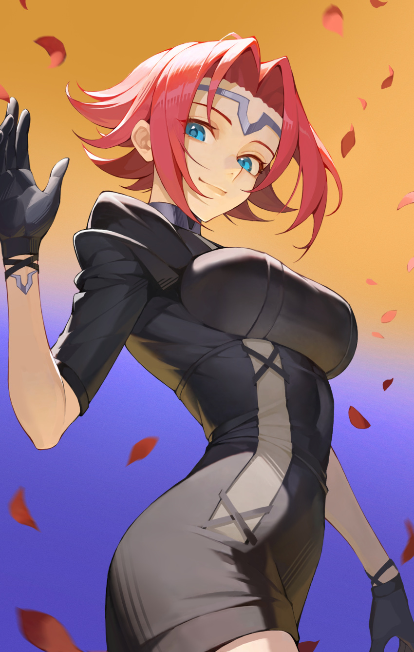 1girl, black_bodysuit, black_gloves, blue_eyes, bodysuit, breasts, code_geass, cowboy_shot