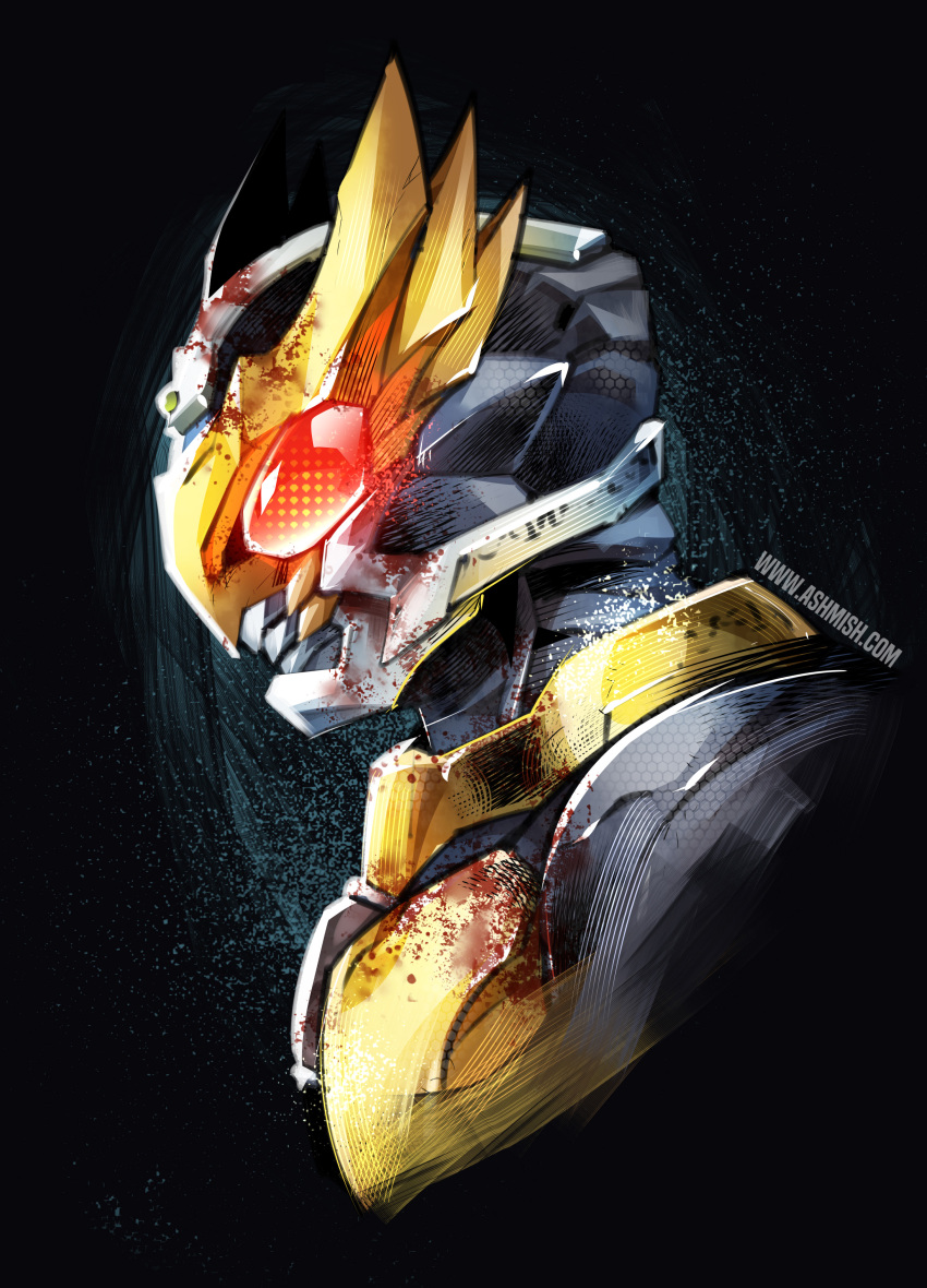 1boy, absurdres, agito_(ground_form), altering_(agito), armor, ashmish, black_bodysuit, bodysuit