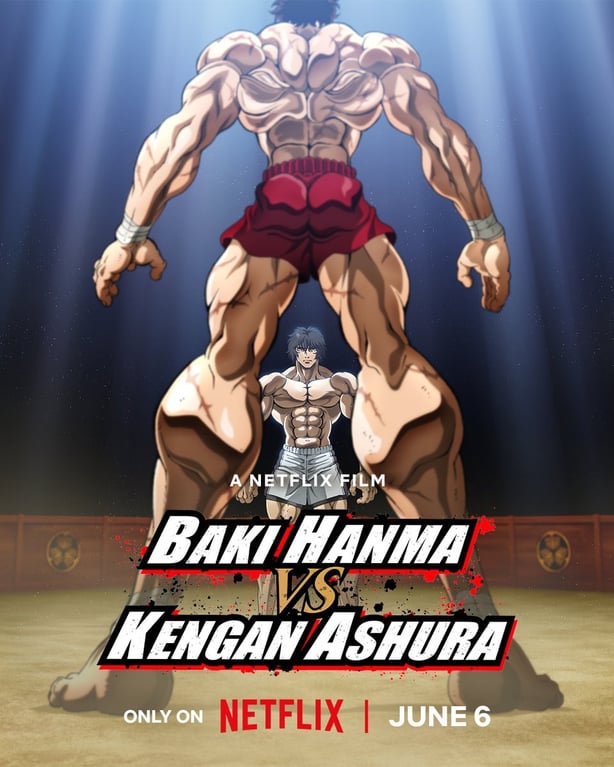 2boys, abs, ankleband, artist_request, ass_peek, bad_link, baki_hanma_vs_kengan_ashura, black_hair, brown_hair, copyright_request, crossover, faceoff, grappler_baki, hanma_baki, kengan_(series), kengan_ashura, kengan_omega, male_focus, messy_hair, multiple_boys, muscular, muscular_male, netflix, official_art, scar, scar_on_arm, scar_on_back, scar_on_shoulder, short_hair, source_request, strong, tall_male, tokita_ouma, topless_male, veins, veiny_arms, veiny_crotch, veiny_face, veiny_neck, vs