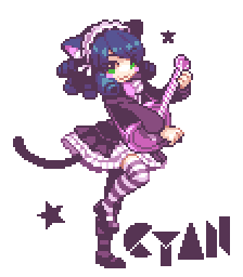 1girl, :3, animal_ears, black_dress, black_footwear, black_thighhighs, blue_hair, cat_ears