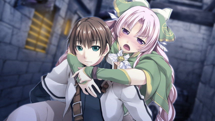 1girl, alto_travers, atelier-moo, belt, braid, brown_hair, carrying, closed_mouth