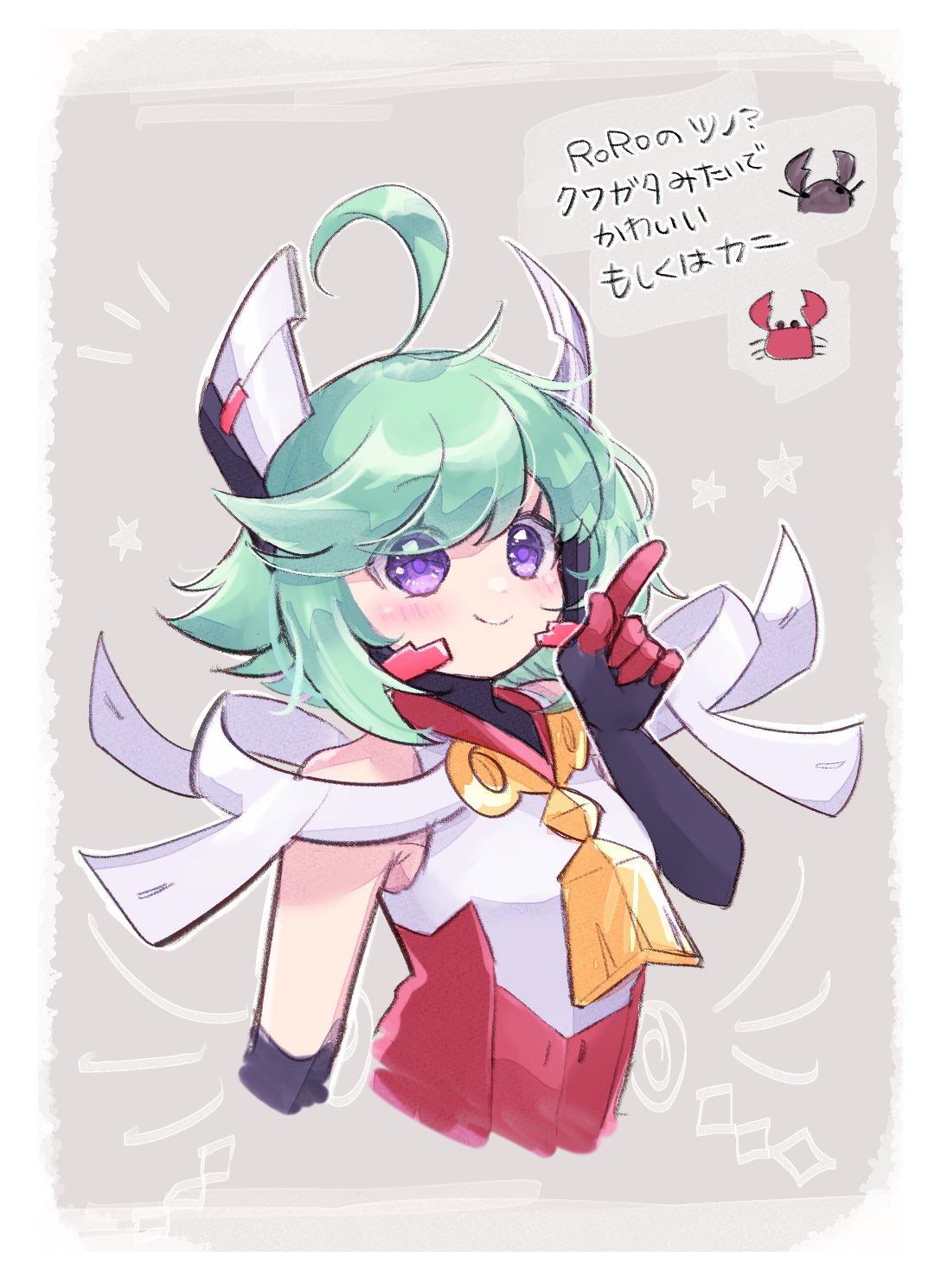 1girl, ahoge, aihira_(aihira12), azure_striker_gunvolt, azure_striker_gunvolt_2, black_gloves, blush, commentary_request