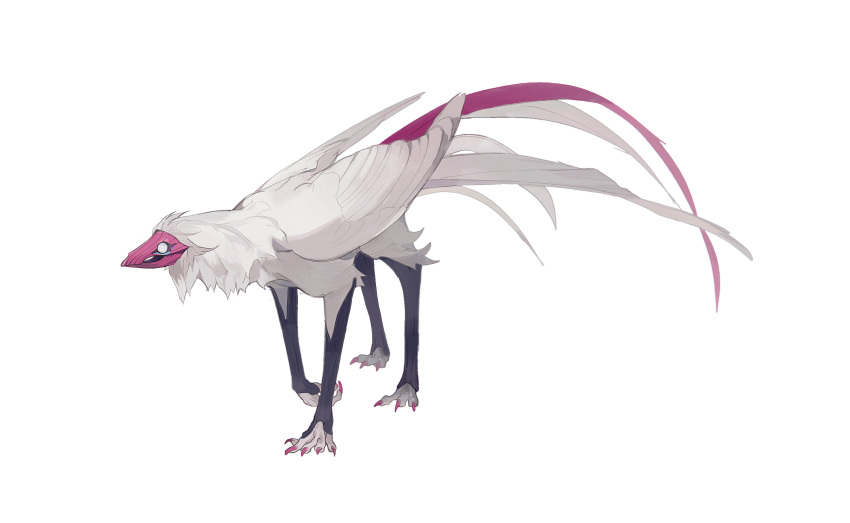 animal_focus, creature, feathered_wings, feathers, highres, kamikiririp, monster, no_humans