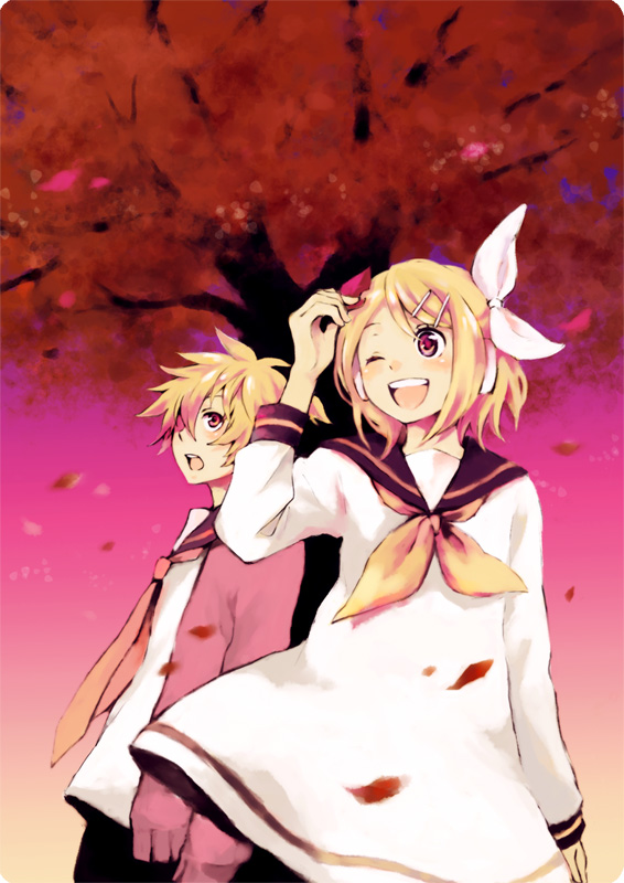 blush, brother_and_sister, dress, hair_ornament, hair_ribbon, hairclip, headphones, jacket