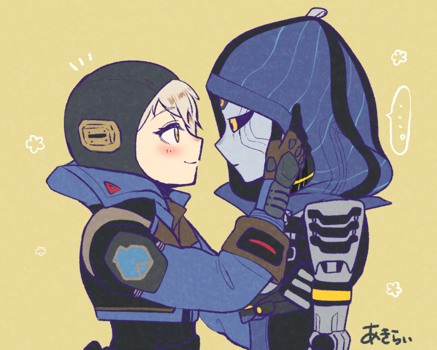..., 2girls, akirai_(akry555), android, animification, apex_legends, artist_name, ash_(titanfall_2)