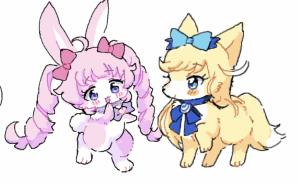 :d, ahoge, animal, animal_focus, animalization, aozora_himari, blonde_hair, blue_eyes