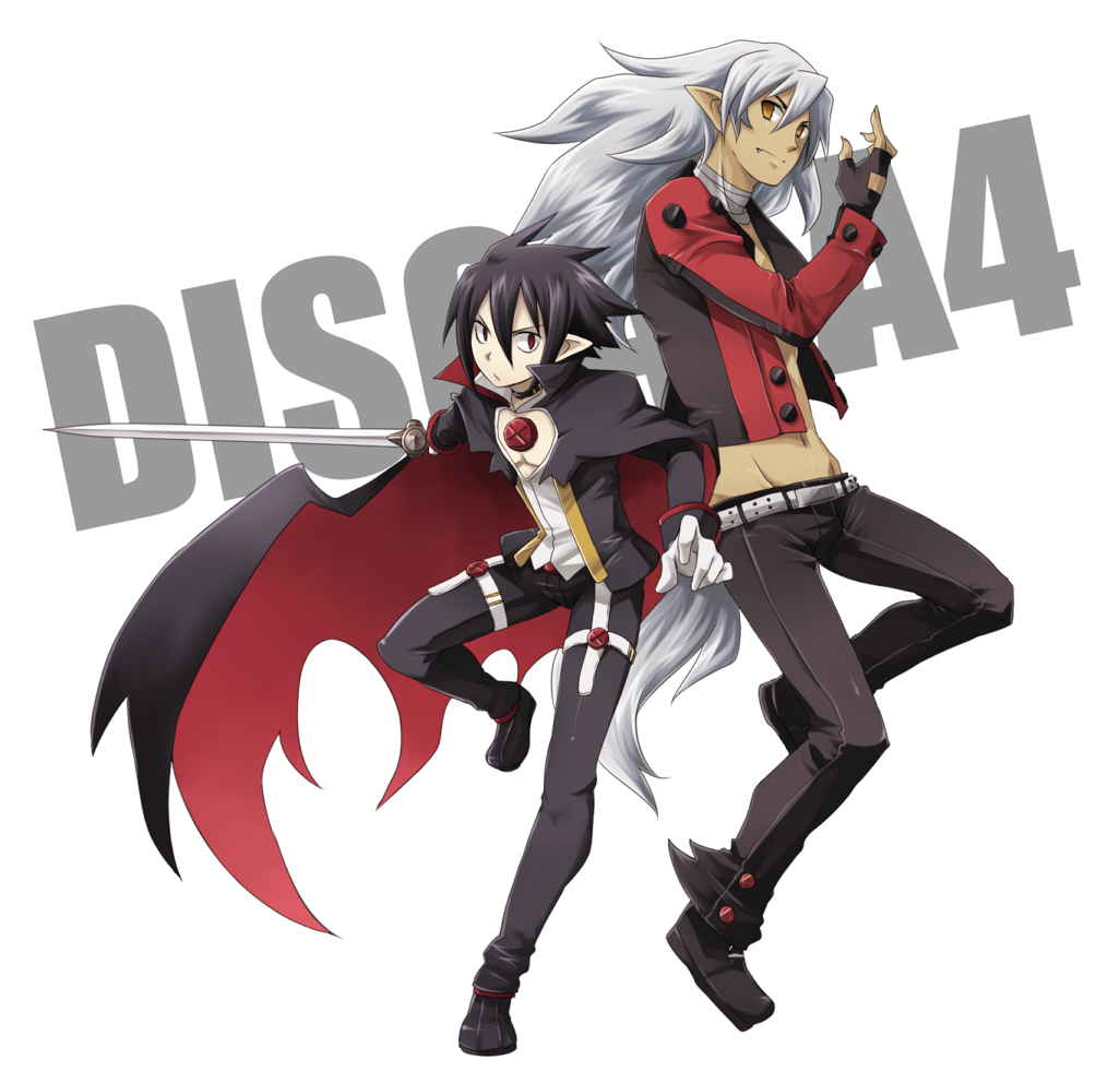 bandages, belt, cape, collar, disgaea, fenrich, gloves, jacket