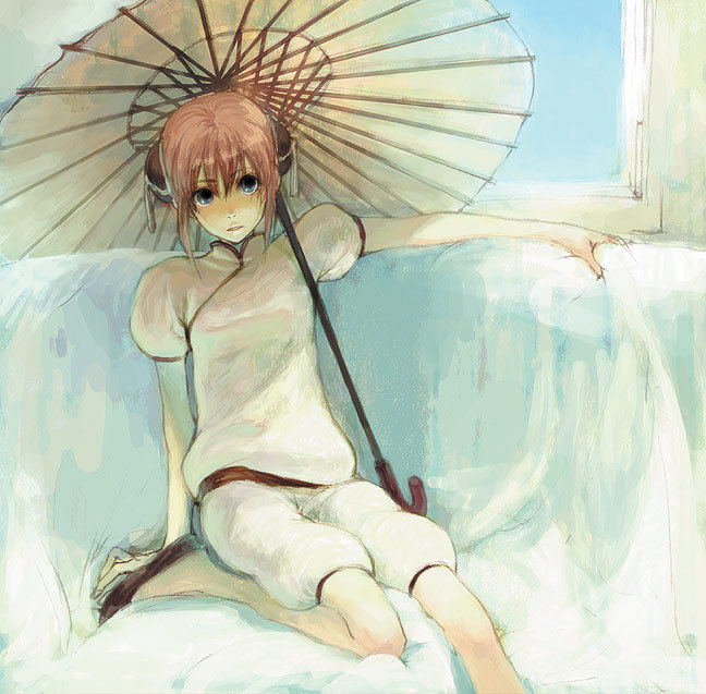 bun_cover, chinese_clothes, couch, double_bun, gintama, hair_bun, jikayahato, kagura_(gintama)