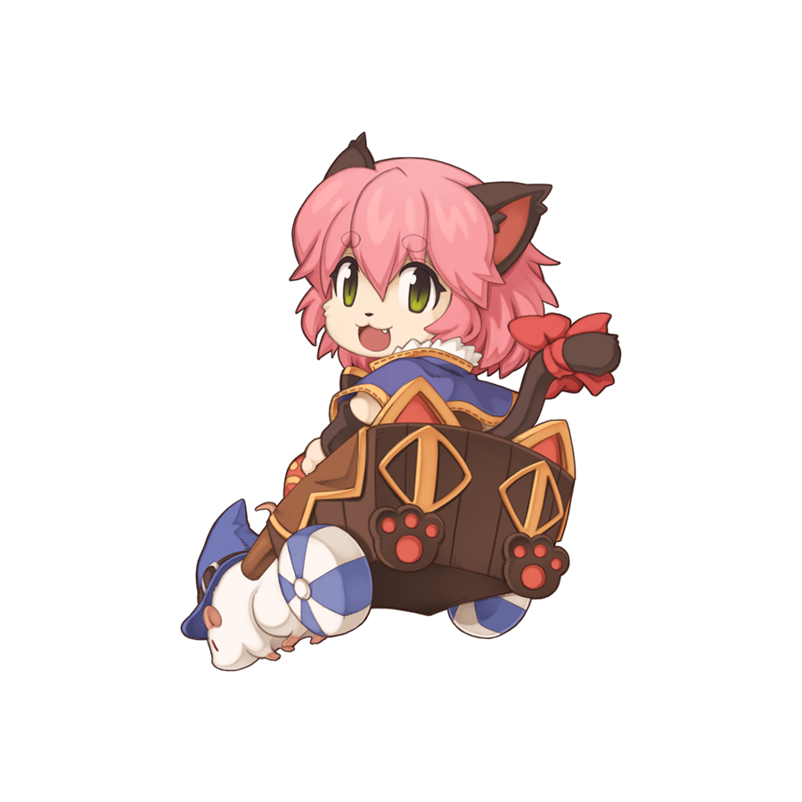 1girl, :3, animal_ears, blue_capelet, bow, capelet, cat_ears, cat_girl