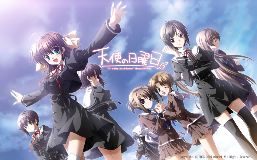 amamiya_akari, amamiya_yuko, ef, ef_a_fairy_tale_of_the_two, hayama_mizuki, hirono_hiro, miyamura_miyako, shindou_chihiro