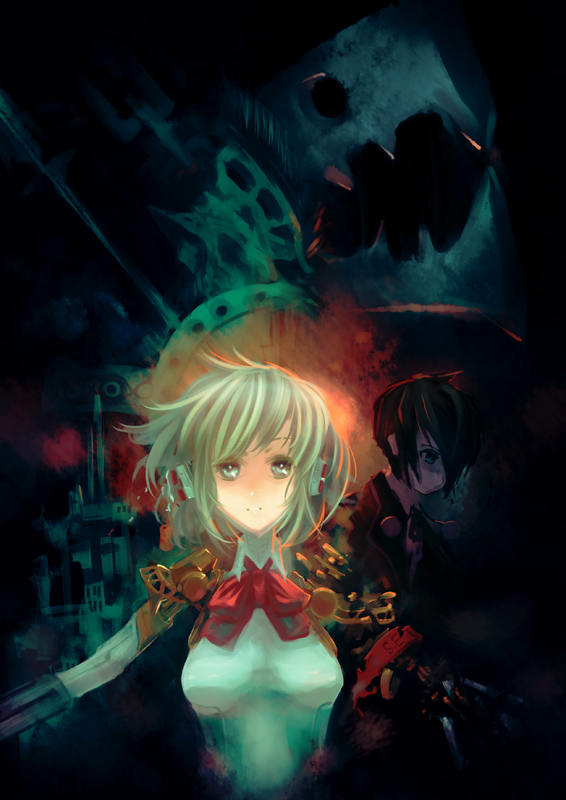 3, ???, ????, ????3, android, arisato_minato, armband, athena_(megami_tensei)