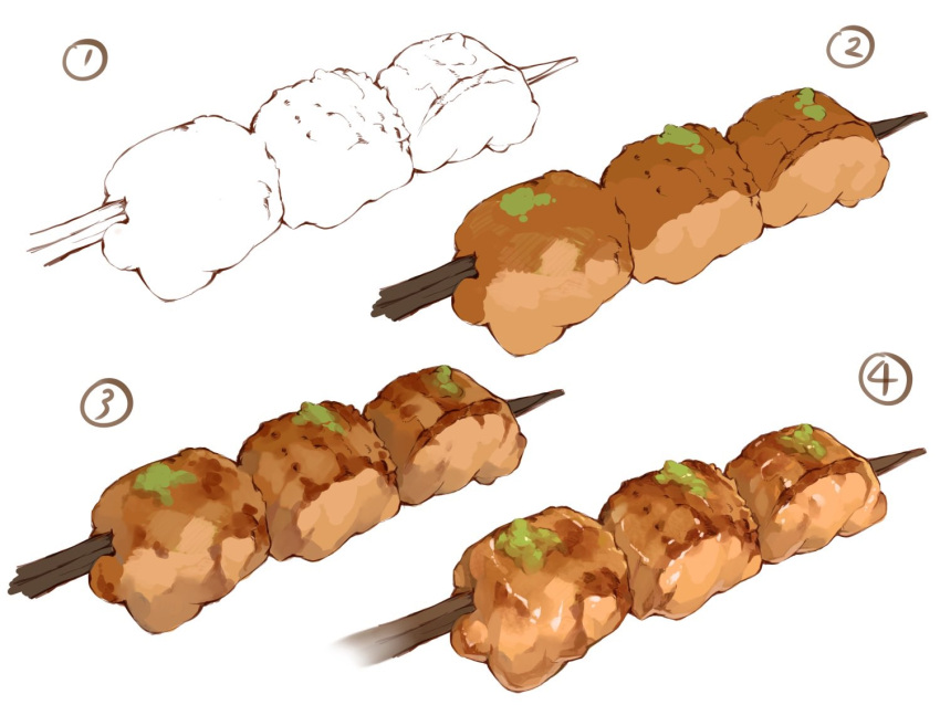 chicken_(food), danryoku_(ucrh3525), food, food_focus, how_to, making-of, no_humans, original
