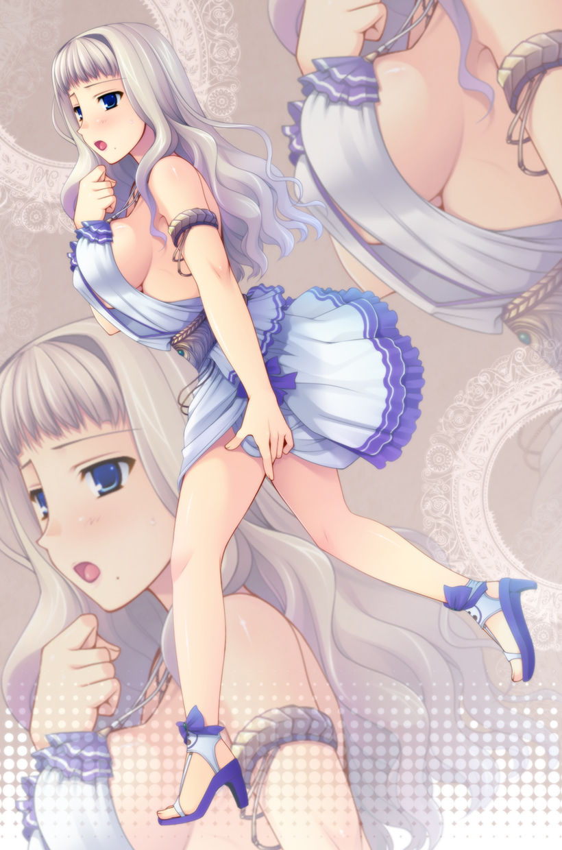 bouncing_breasts, breasts, futase_hikaru, granado_espada, high_heels, highres, large_breasts, legs