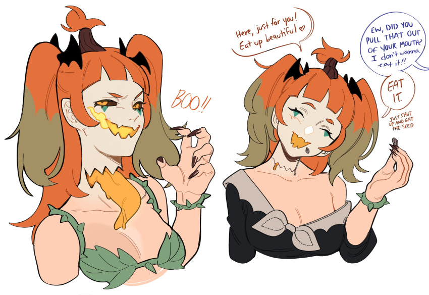 1girl, black_sclera, blunt_bangs, bracelet, breasts, breath_weapon, breathing_fire, brown_hair