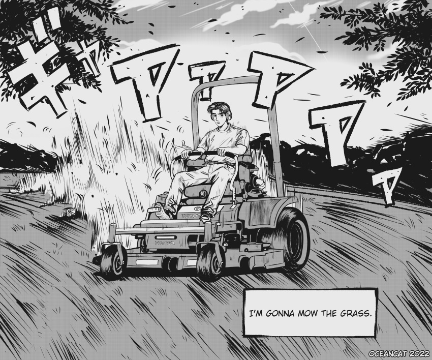 1boy, absurdres, artist_name, commentary, dated, denim, drifting, ear_protection