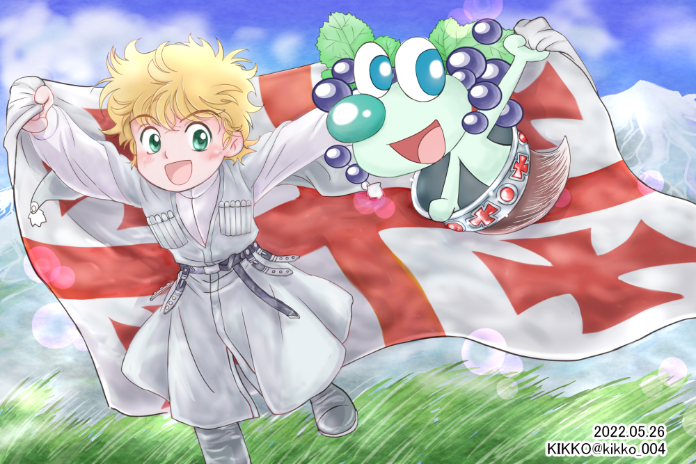 fairy, georgia_(country), georgian_flag, kikko-9981, mountain, original