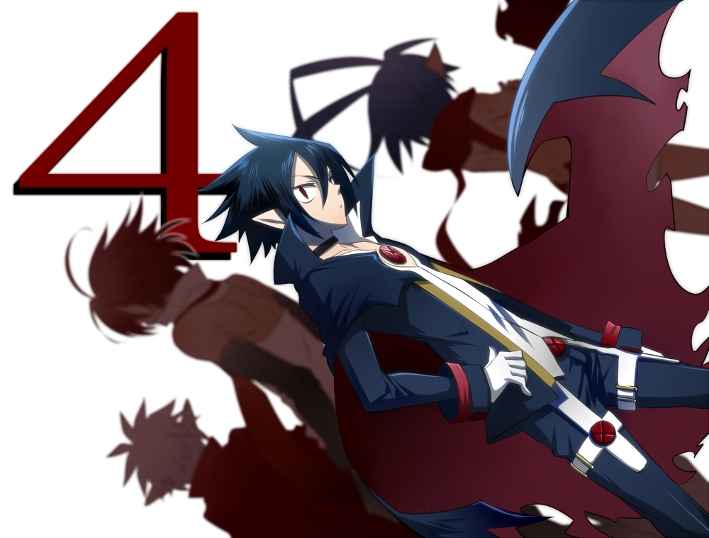 black_hair, collar, disgaea, laharl, makai_senki_disgaea, makai_senki_disgaea_2, makai_senki_disgaea_3, makai_senki_disgaea_4