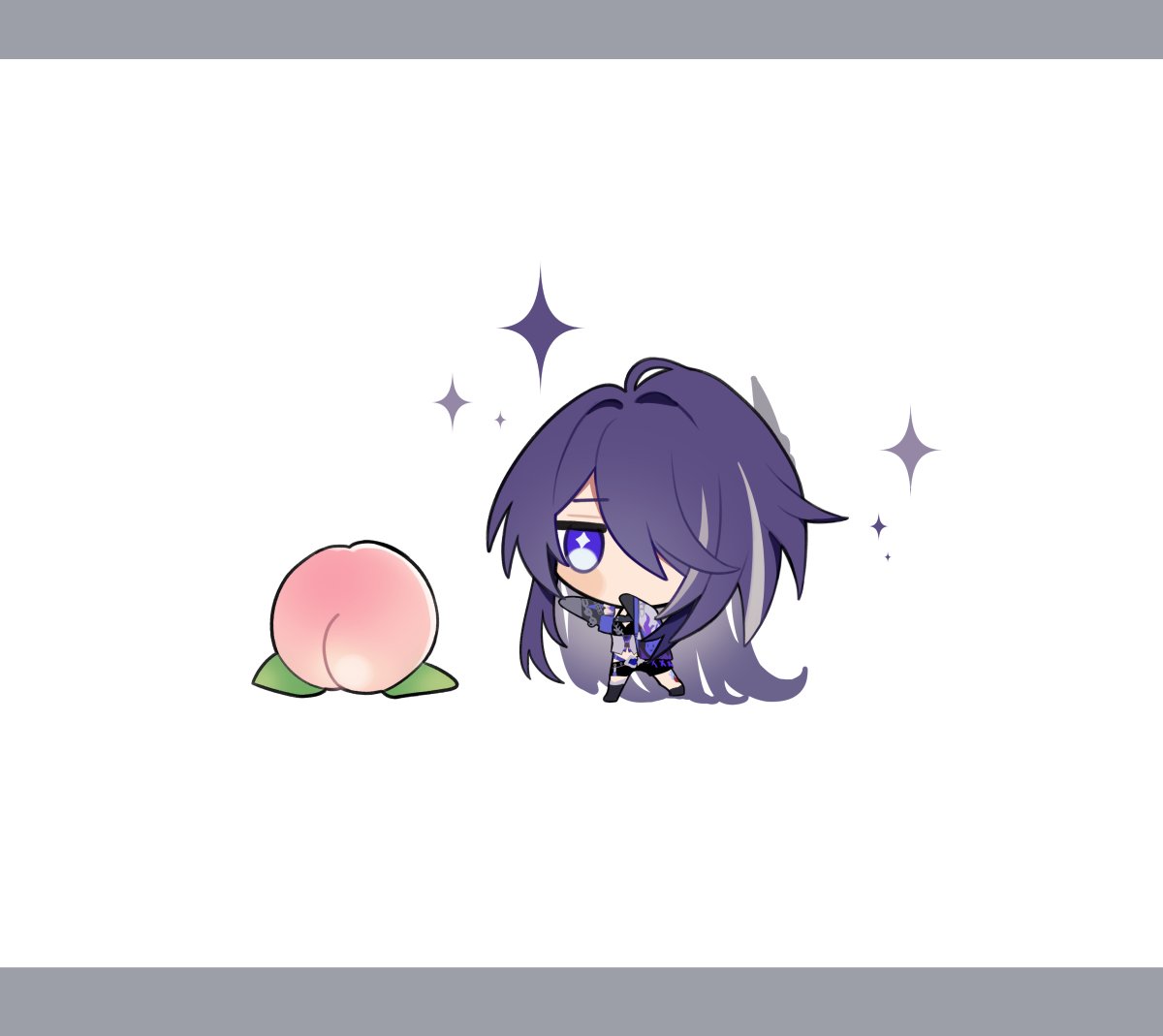1girl, acheron_(honkai:_star_rail), black_footwear, black_gloves, black_shorts, boots, chibi, detached_sleeves