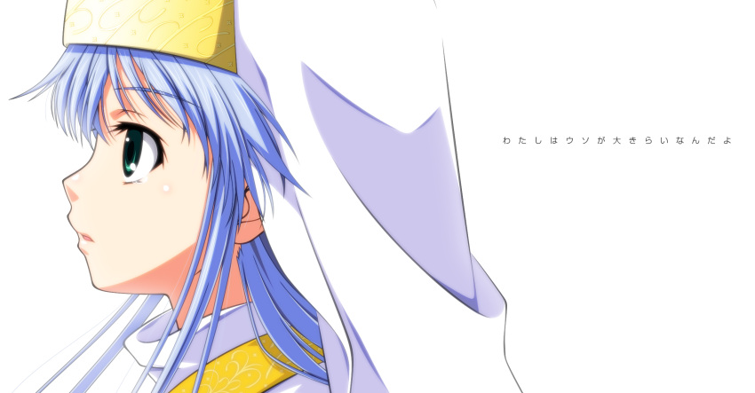 bad_id, blue_hair, habit, hat, highres, hokuto_no_ken_shinpan_no_sousousei_kengo_retsuden, index, kasalelia