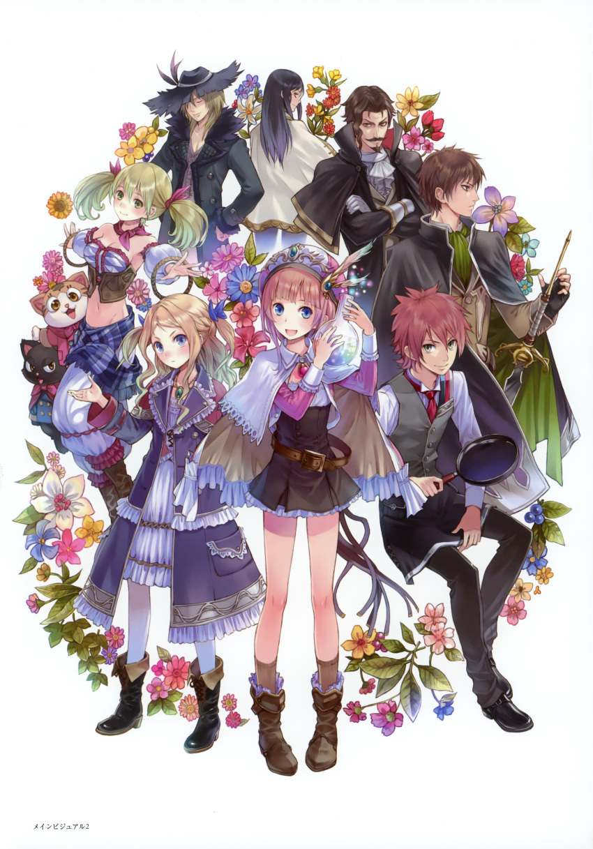 4girls, absurdres, astrid_zexis, atelier_(series), atelier_rorona, blonde_hair, blue_eyes, boots