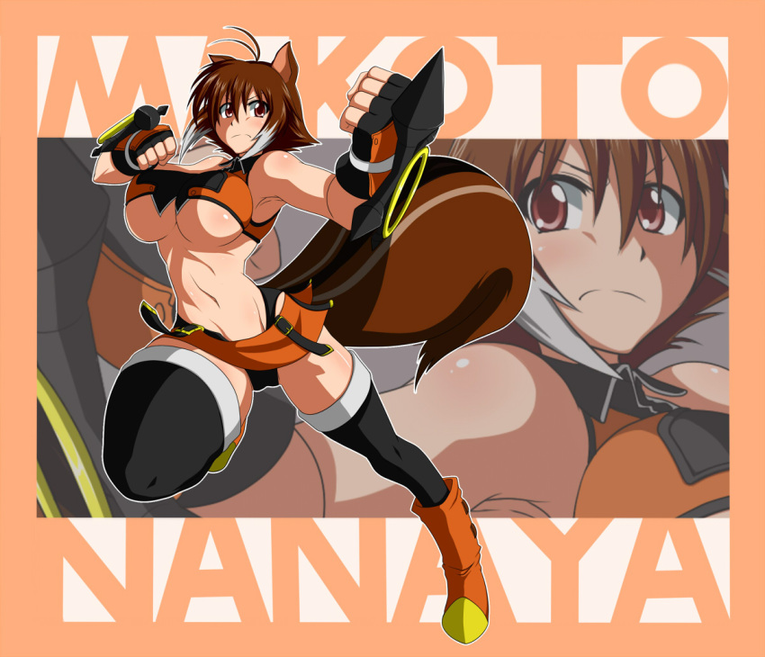 absolute, ahoge, animal_ears, antenna_hair, bare_shoulders, blazblue, boots, breasts