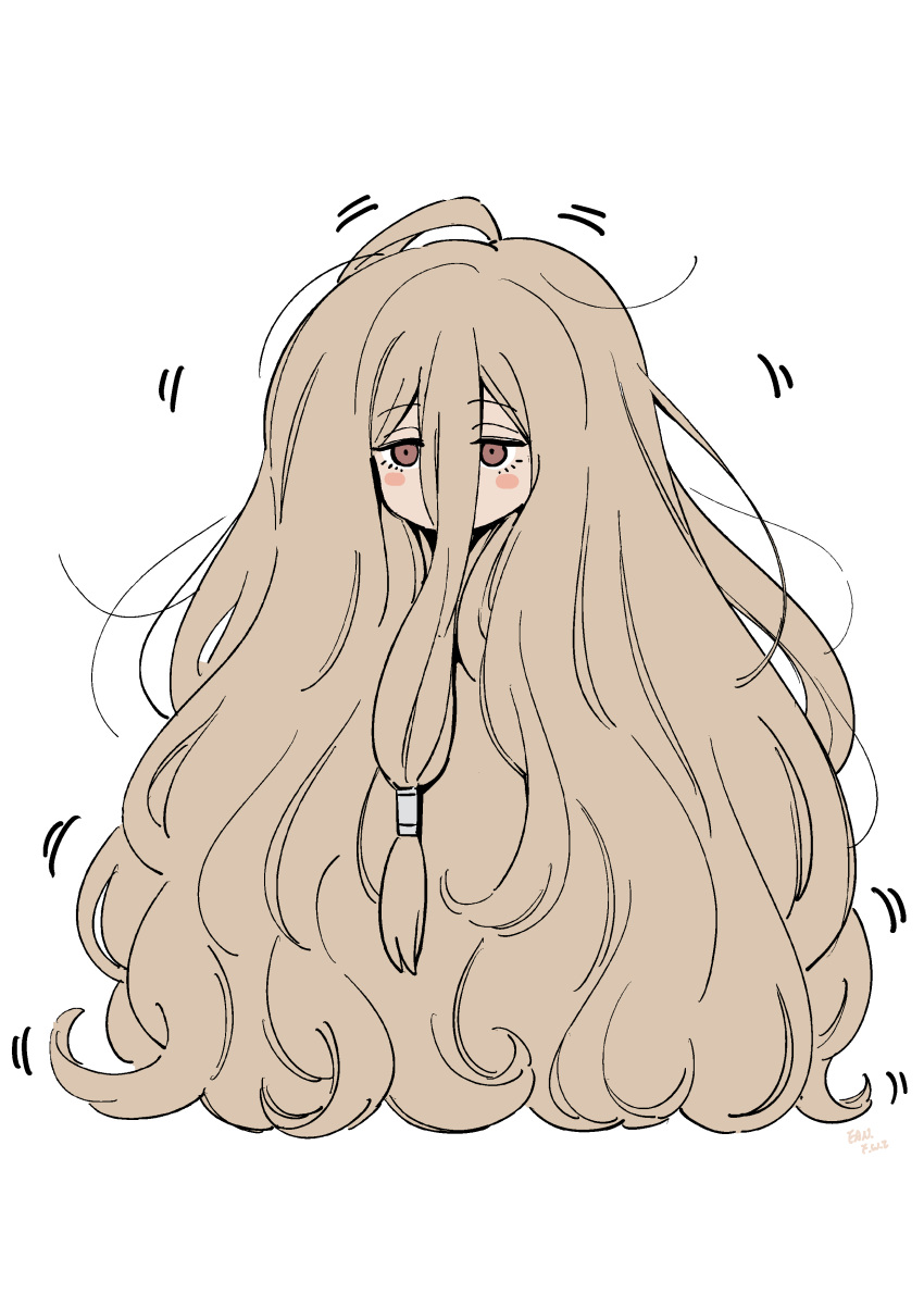 1girl, absurdres, blush_stickers, brown_eyes, brown_hair, f.w.zholic, hair_between_eyes, highres