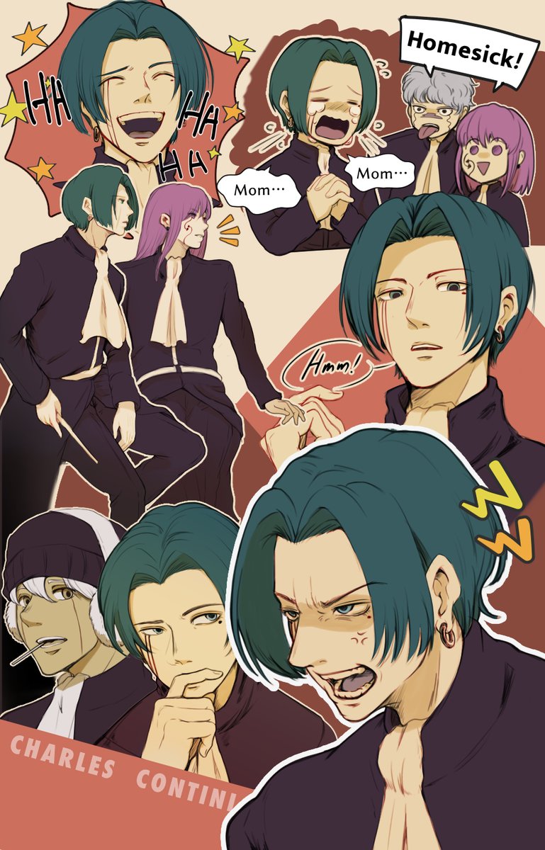 4boys, anger_vein, ascot, beanie, black_beanie, charles_contini, domina_blowelive, earmuffs