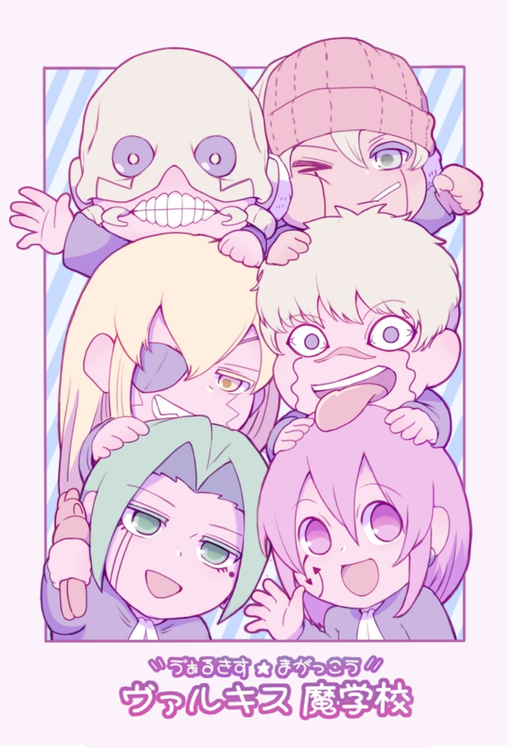 6+boys, ascot, beanie, blonde_hair, candy, charles_contini, domina_blowelive, earmuffs