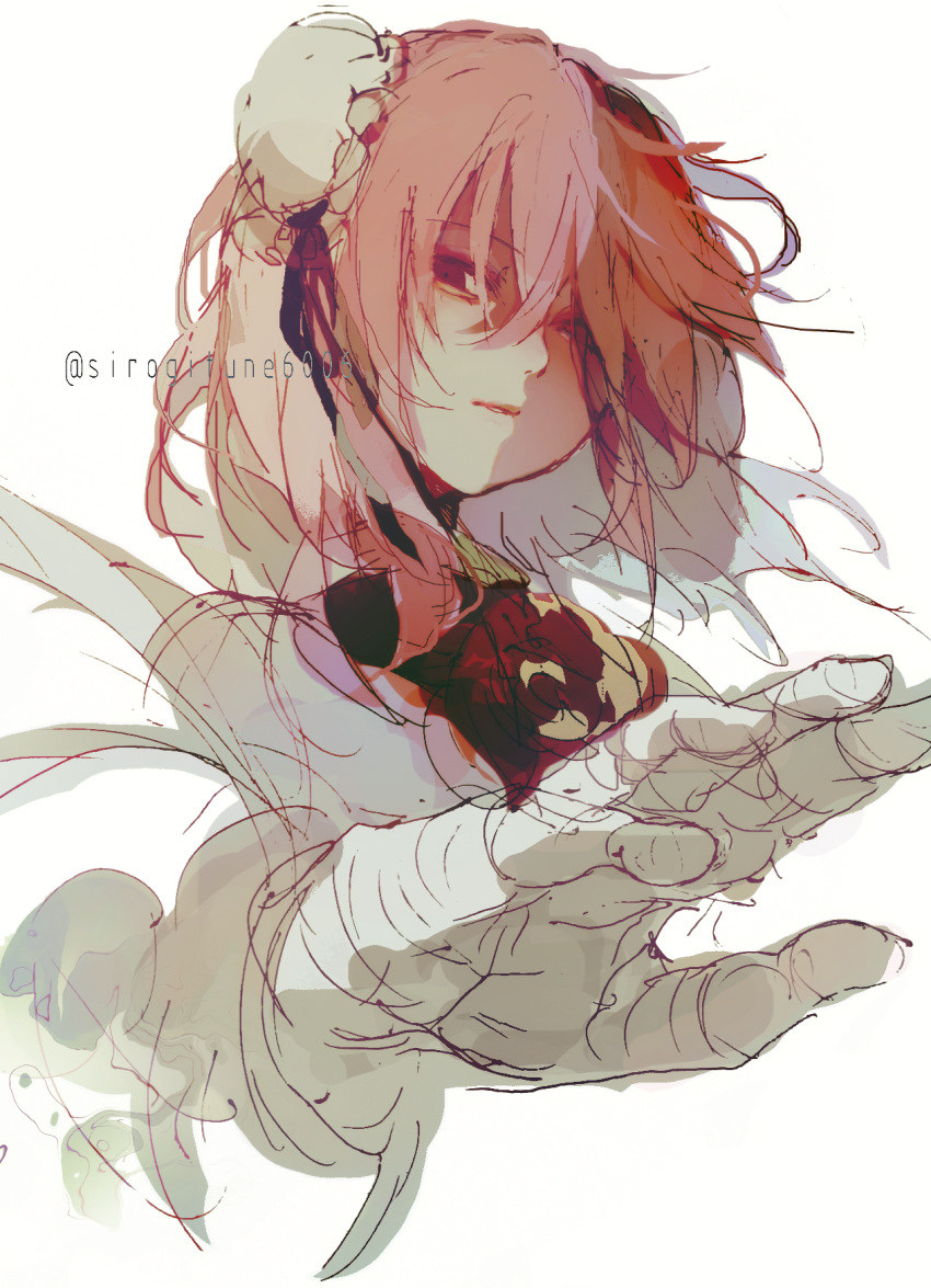 1girl, chinese_clothes, highres, ibaraki_kasen, kn001215, looking_at_viewer, oni, pink_hair