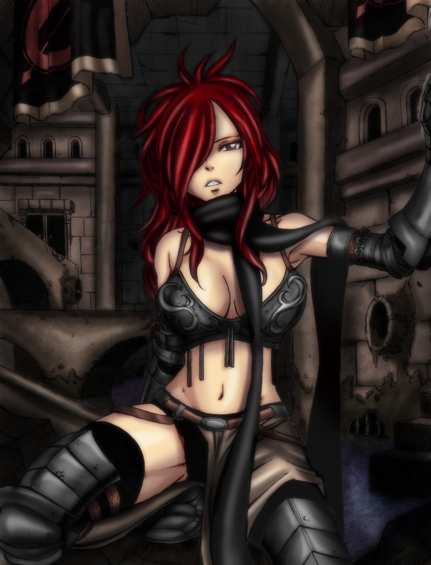 armor, brown_eyes, erza_knightwalker, fairy_tail, redhead