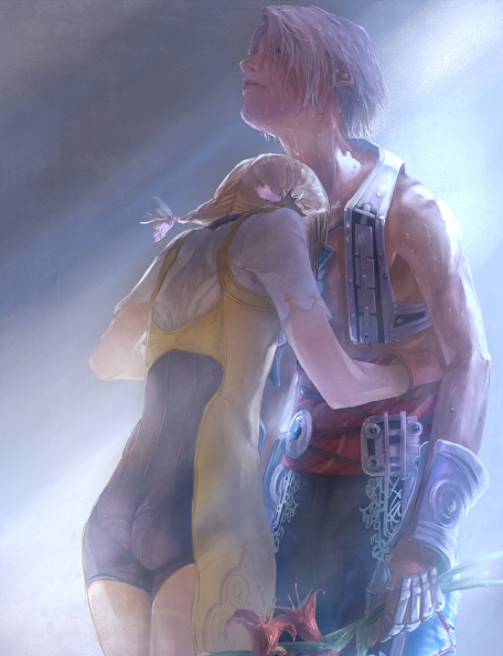 blonde_hair, braid, final_fantasy, final_fantasy_xii, guri_otoko, head_rest, hug, penelo, twin_braids, twintails, vaan, white_hair