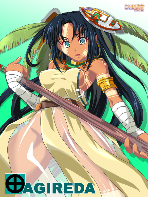 agireda, black_hair, dark_skin, sengoku_rance, tagme