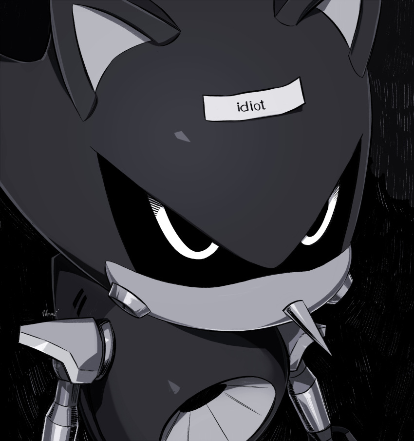 1boy, absurdres, by_almaz, commentary, derivative_work, english_commentary, english_text, greyscale